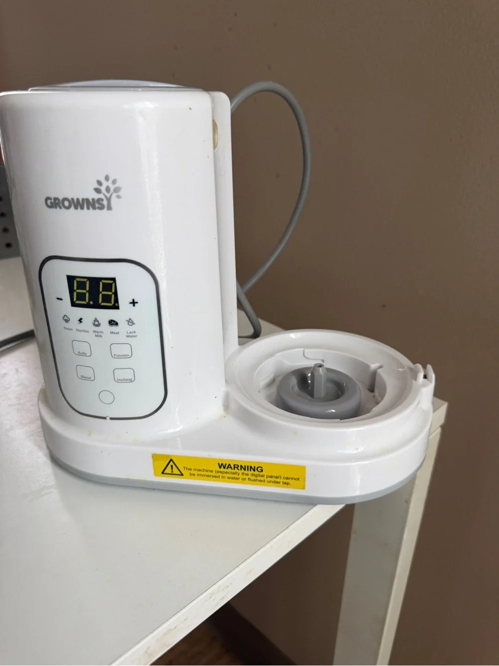 GROWNSY Baby Food Maker Steamer Blender Processor Sterilizer Warm Milk 400mL